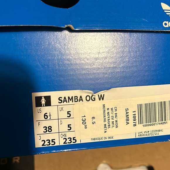 BRAND NEW SAMBA OG W size 6.5 - Picture 1 of 5